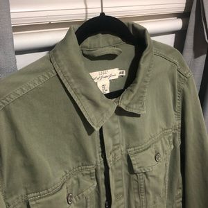 Olive/Green Denim Jacket